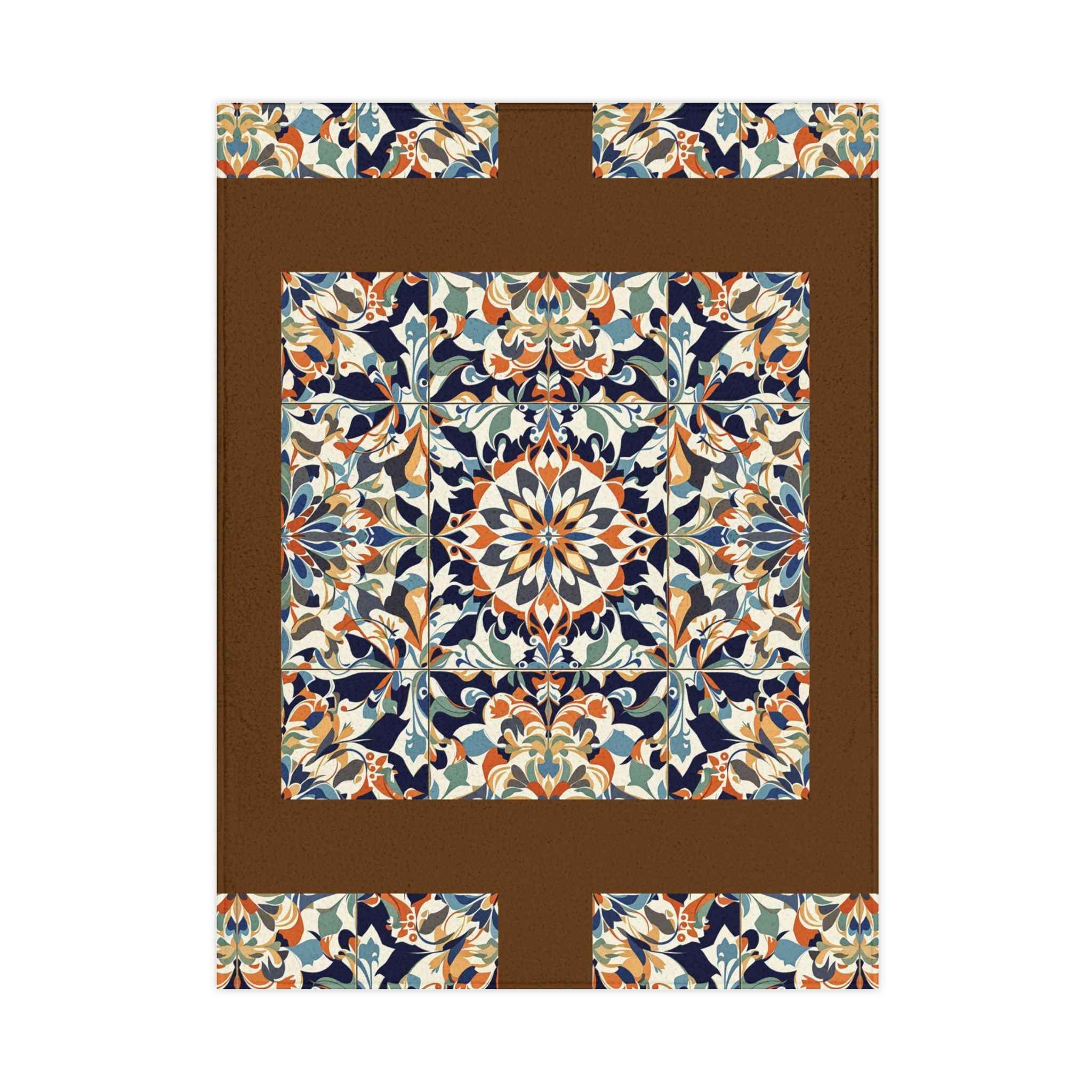 Vibrant Floral Toddler Blanket